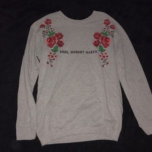 ‘Nobody cares’ sweatshirt